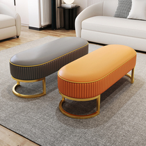 Modern light lavish European-style bed tailstool minimalist home Entrance Sofa Door Hall Shop Genguan Strip Bench Swap for shoes