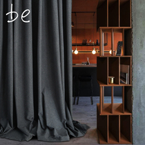 Silk easy new simple light luxury environmental protection blackout curtain hook-type finished bedroom living room window custom curtain