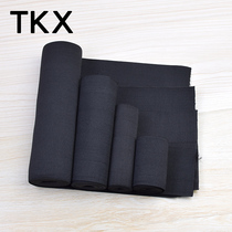 Black elastic band wide accessories to collect belly band Flat Thickened Rubber Band Elastic Band Pants Waist Seal Decorated Leather Fascia Accessories