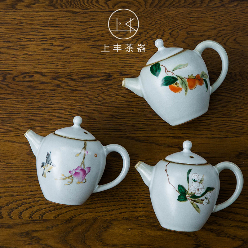 Feng ru up single pot on the teapot can raise your porcelain ceramic tea filter kung fu tea teapot