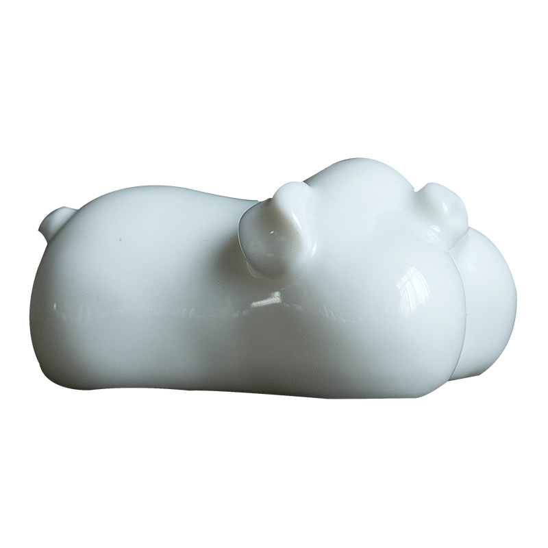 On the an abundant blessing pig express it in pet play pig furnishing articles furnishing articles creative white porcelain tea kung fu tea tea tea accessories