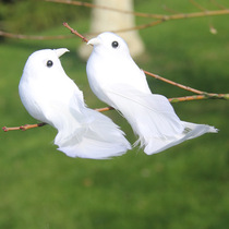 White Emulation Small Bird Wedding Decoration Scene Arrangement Home Decoration Emulation Bird