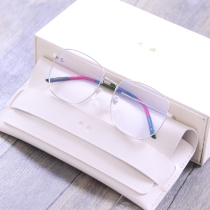 gm flat glasses frame female with myopia Net red street photo anti blue decoration silver personality glasses frame round face