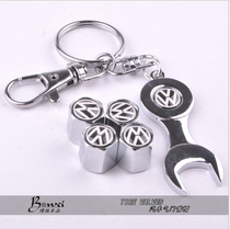 Suitable for Volkswagen cc Tiguan Su Teng Golf tire nozzle cap Car metal anti-theft valve core cover modification