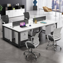 Staff office table and chair combination 4 people work desk industrial wind staff station screen office desk office desk office