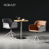 Modern simple backrest Home computer desk stool Nordic light luxury dining chair Office conference chair Fabric negotiation chair