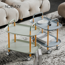 Nordic trolley ins coffee table Multi-function shelf Removable sofa Small side a few simple creative bedside table