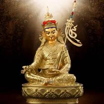 Tibetan Buddhism Lotus students Buddha statue boutique all copper gilt gold Nepal Lotus Master home furnishings