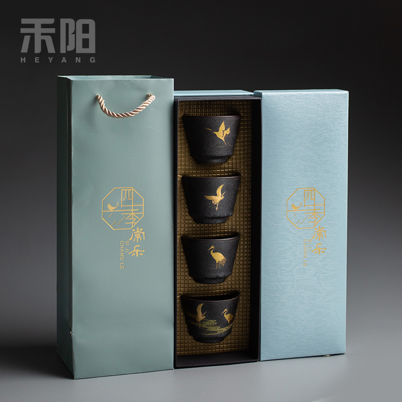 Send Yang ceramic up kung fu master cup single cup sample tea cup of tea cups, small tea cup set custom