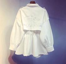 2020 Spring New Korean summer tooling windbreaker casual long spring and autumn loose coat thin autumn women