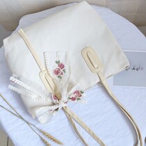 Sails Bu Bau Women Summer Arts Mori Department 100 Hitch Female Large Capacity Little Fresher Single Shoulder Junior High School Students Online Red Day Ensemble