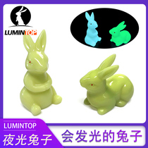 Desktop night light bunny pendulum piece sucking light after sucking light multi color and size optional