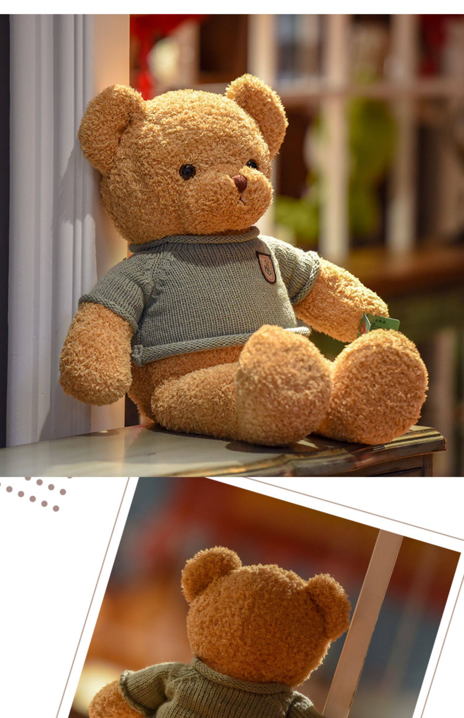 正版泰迪熊毛绒玩具抱抱熊布娃娃小熊公仔大号女友生日礼物抱枕