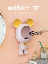 Entrance Door Containing box Creative placing key Divine Instrumental Wall-Free to be punched into the swing piece on the shelf Home