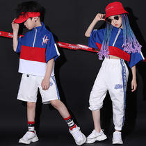 Girls' Hip-Hop Street Dance Costume New Boys Hip National Tide Jazz Dance Children Wacckin Costume