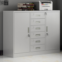 Wide middle six filing cabinet short cabinet iron sheet office cabinet financial room data Cabinet filing cabinet locker with lock small cabinet