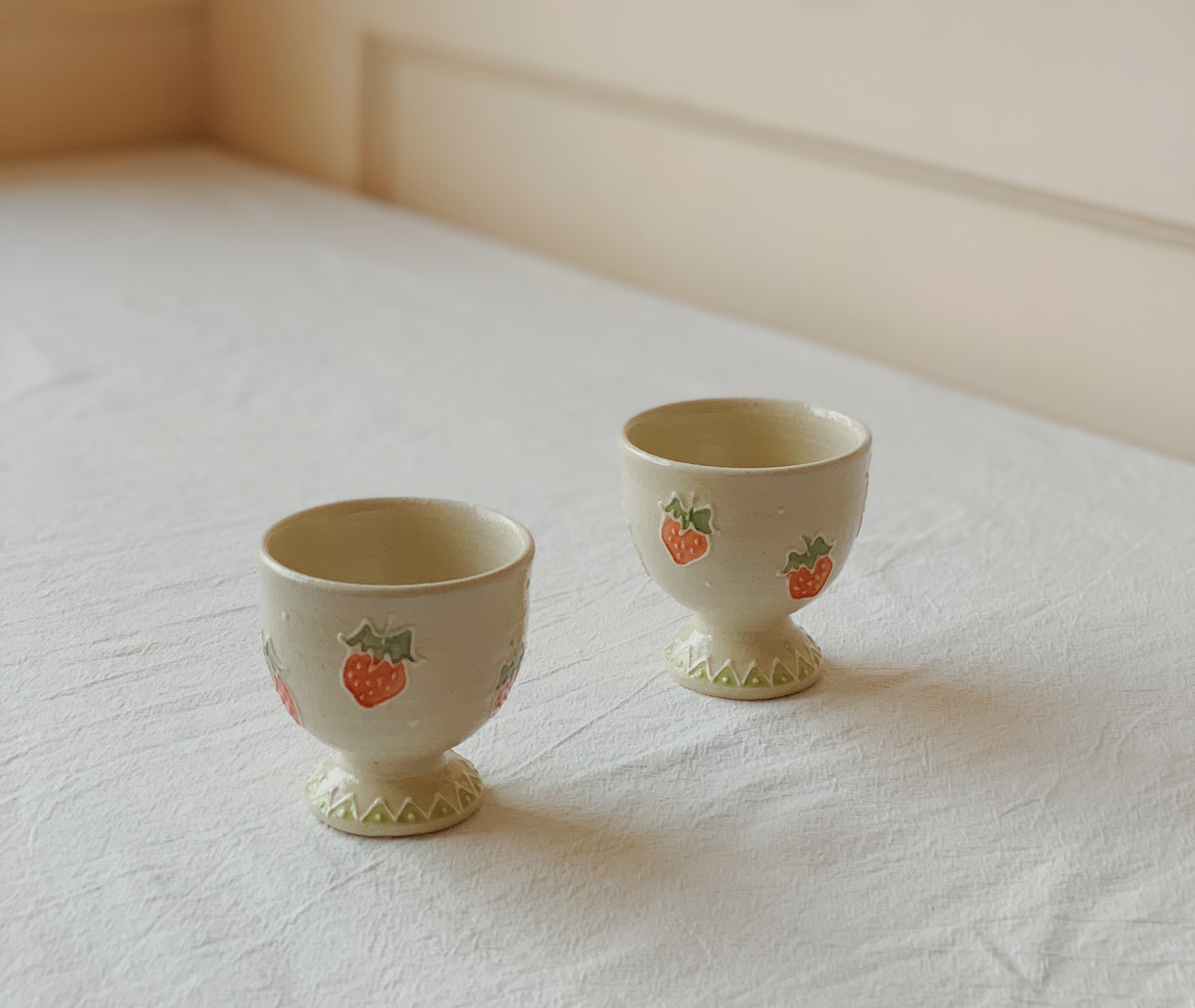 日本陶藝作家中村佳菜子草莓/慄子/櫻桃/檸檬/鈴蘭系列作品現貨