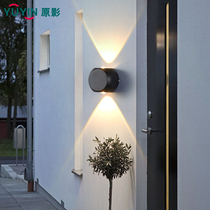 led outdoor ball wall lamp exterior wall up and down spotlight outdoor waterproof garden light balcony aisle decoration wall light