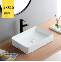 Onstage washbasin Single basin ceramic washbasin Home Balcony Wash Face Pool Terrace Basin Square Nordic Wind
