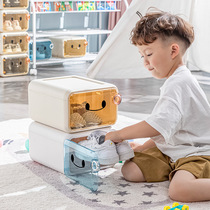 Childrens shoe box storage box transparent plastic space-saving dust-proof home shoe cabinet baby shoes special storage artifact