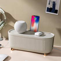 Wire storage box sorting line box power plug-in board plug-in row desktop blocking data line charger collection line artifact