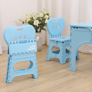 儿童折叠桌椅套装幼儿园小桌子宝宝家用吃饭桌户外野餐塑料便携桌