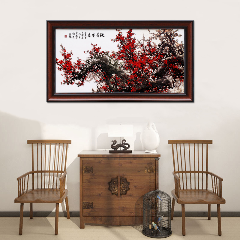 Jingdezhen porcelain plate painting hangs a picture of I and contracted style sitting room adornment sitting room porch bedroom new Chinese style murals