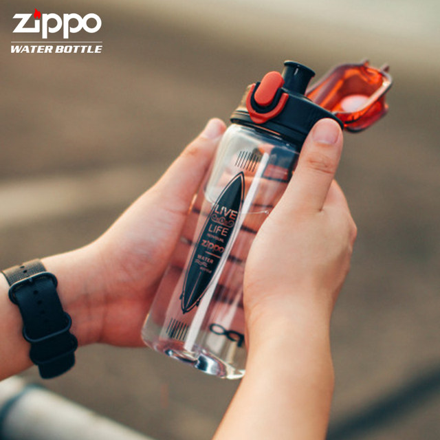 American zippo plastic drop resistance men and women large-capacity outdoor portable water bottle cup Tritan Cup fitness American zippo plastic drop resistance men and women large-capacity outdoor portable water bottle cup Tritan Cup fitness
