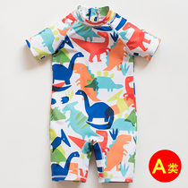 Kids Swimsuit ins Boys Korean One piece Kids Cute Dinosaur Baby Boy 1 Year 3 Beach Sunscreen Swimsuit