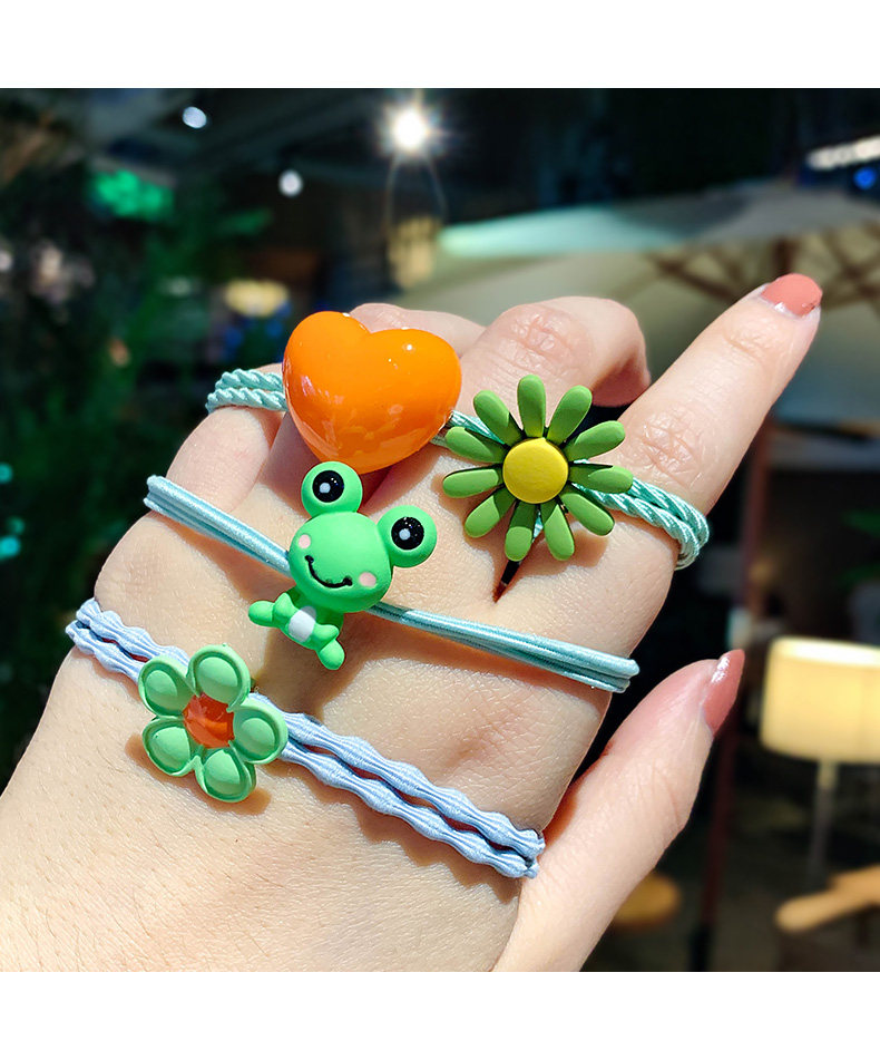 韩版儿童浙江省可爱橡皮筋简约扎头发女抖音小祖宗头绳发圈橡皮筋