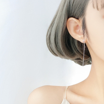 Lane South 925 sterling silver a two wear ear line 2021 New Tide earrings summer Joker long tassel earring