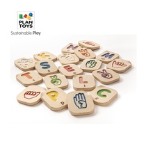 Imported PlanToys gesture letters Childrens toys Puzzle baby cognitive digital puzzle enlightenment early education