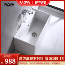 Super long 70x38 mop pool mop pool trough marble floor-standing outdoor courtyard artificial marble waterproof drying