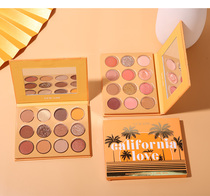 Net red eye shadow plate ins super fire flash powder pearlescent sequins waterproof earth color parity student unicorn makeup