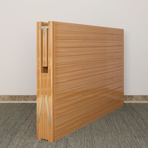 Bamboo bed folding bed double single simple lunch break lunch bed home marching economy rental house hard board bamboo bed