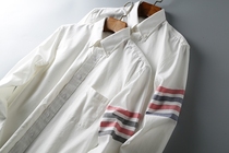 SP * extravagant Th **Br** e classic four-bar shirt trendy brand mens TB long sleeve shirt