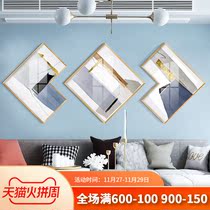 Nordic creative combination painting living room decoration painting triple painting restaurant hanging painting mural sofa background painting modern simplicity