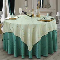 Custom Hotel Table Cloth Nordic Style Boutique Restaurant Hotel Round Home Rectangular Large Round Table Cloth Chair Cover