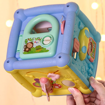 Hand drum toy boy early education puzzle six-sided box intelligence brain use young children 90 months baby two weeks baby