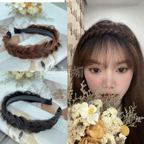Fish Bone Braid Wig Twist Braid Hair Braid Hair Stirrup With Teeth Anti Slip Net Red Head Decorated Press Hair Hair Accessories Hair and Japan Japan