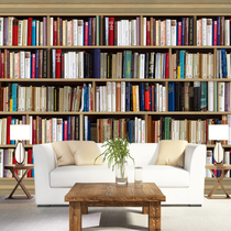 Custom bamboo and wood fiberboard 3D bookcase stereo bookshelf TV background Sofa study bedroom Large high-light painting
