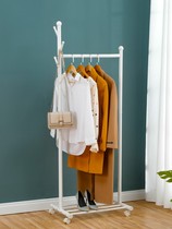 Indoor clothes rack Floor-to-ceiling coat rack Entrance door hanger Bedroom stable ins wind multi-function floor-to-ceiling