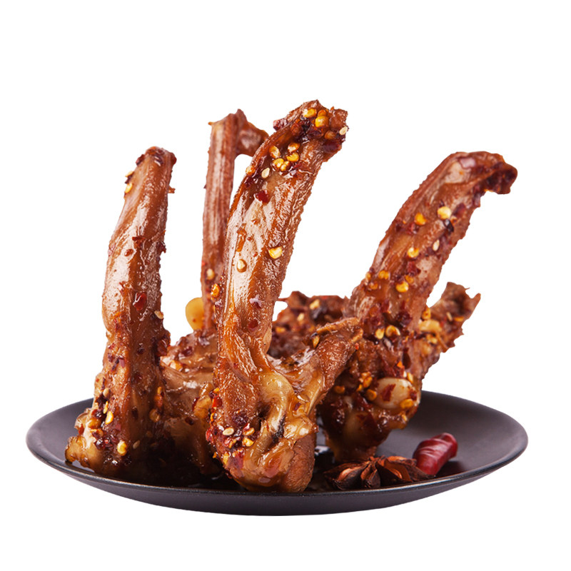 香辣酱卤味风干鸭锁骨鸭架