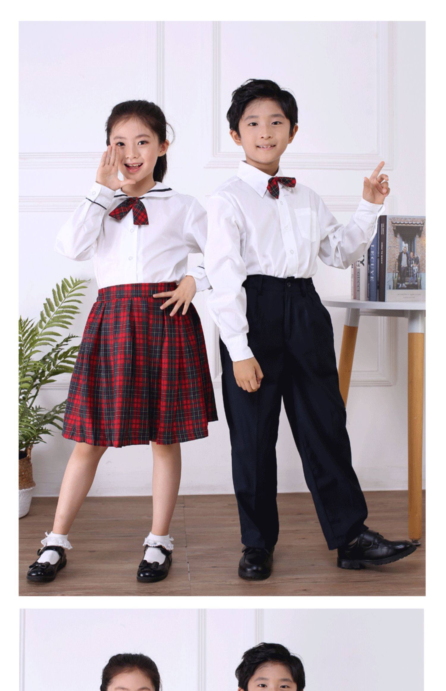 深圳校服小学生秋冬季礼服套装小学生男女学生深圳市统一冬季礼服