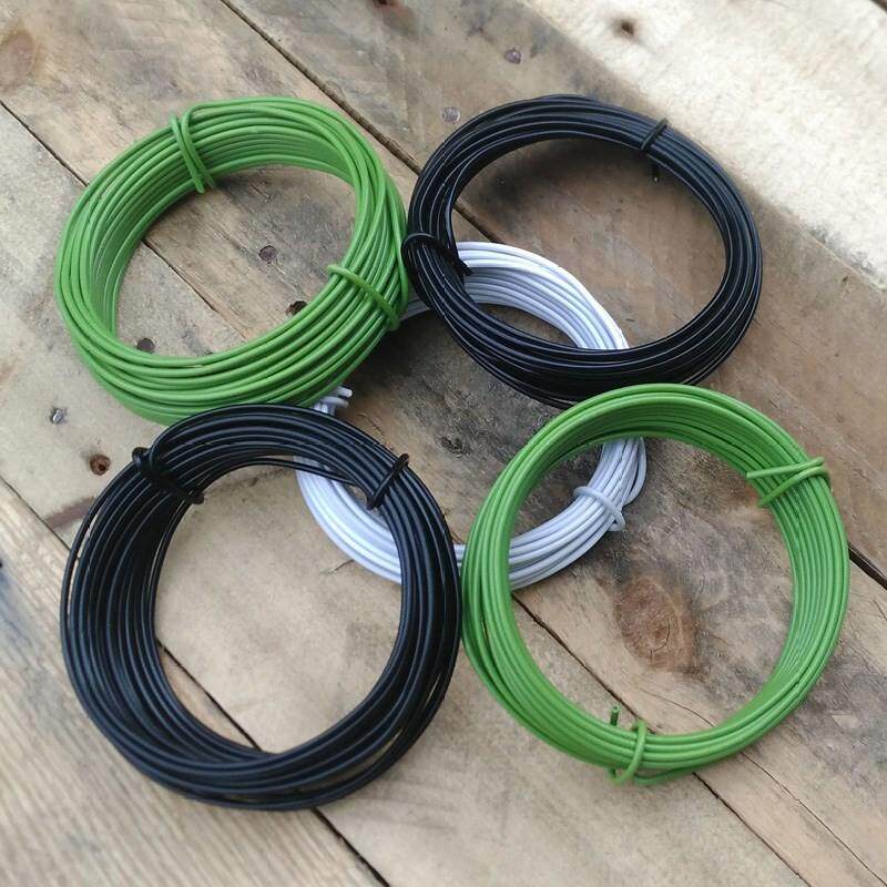 包皮包塑花艺铁丝扎线带铁丝细铁线软花杆手工绑花造型diy盆景