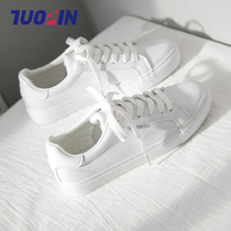 Small white shoes 2021 new women's shoes autumn ins tide shoes Joker explosions canvas shoes casual tide plate shoes