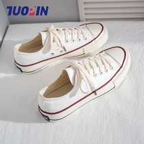 Tuo canvas shoes women Joker small white shoes low-end ins student shoes 2021 new autumn casual flat bottom