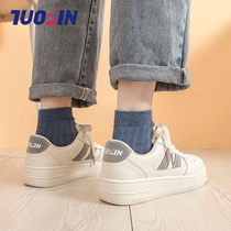 Tuo thick bottom small white shoes female 2021 new spring ins street shoes student sneakers casual sports shoes