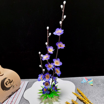 Hotel art plate ornaments grass dishes plum blossoms ornaments restaurant cold dishes hot pot decorated with shapes