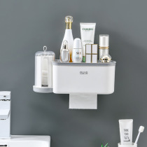 Creative multifunctional tissue box washcloth towel rack plastic cotton storage box home bathroom storage box